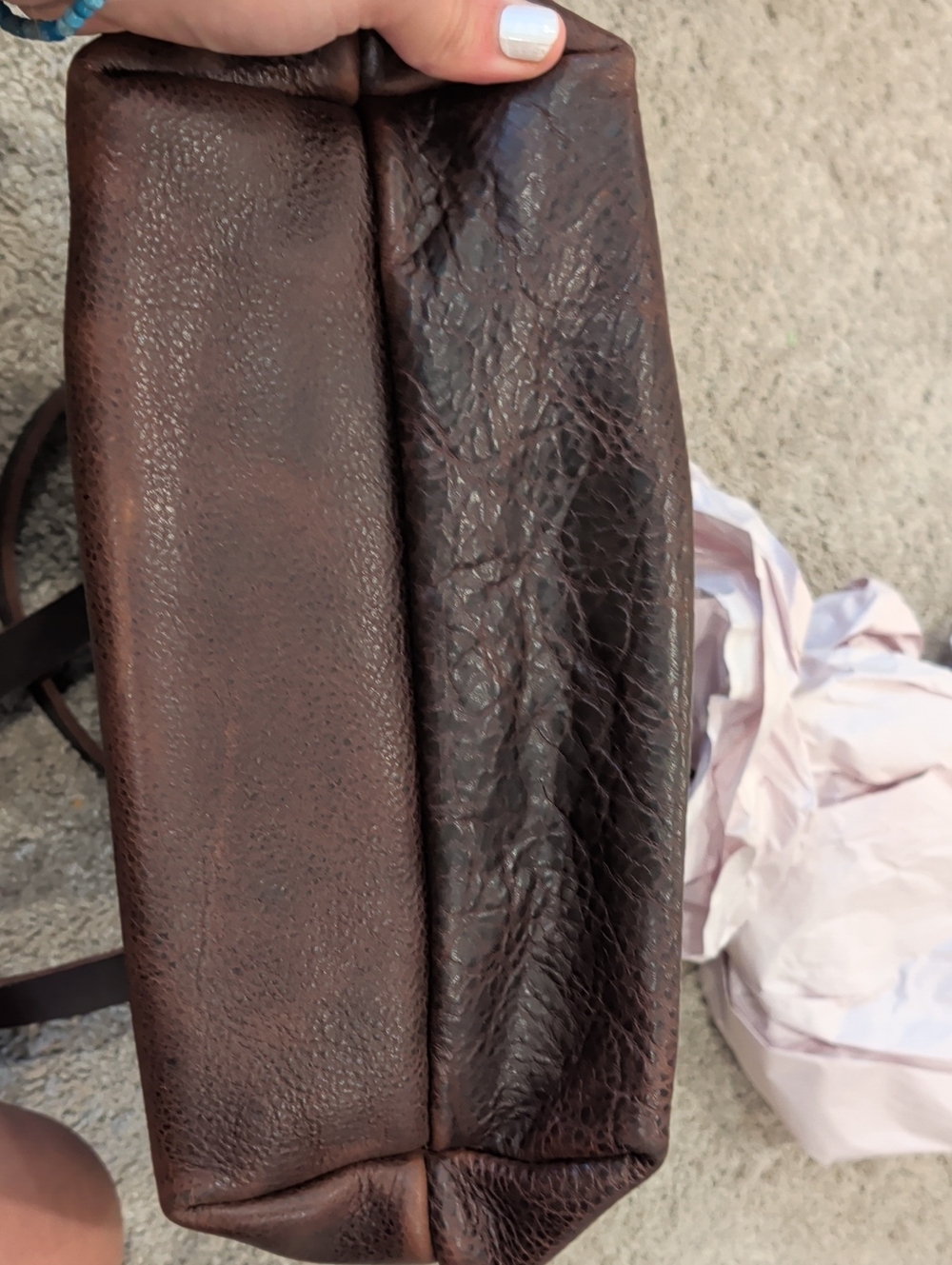 Portland Leather Classic Medium Tote - Coldbrew - Picture 4 of 4